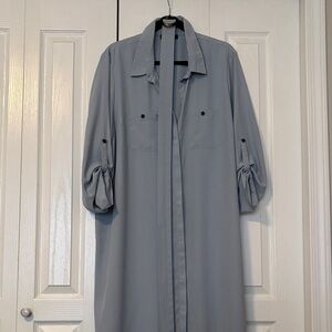 Primark Light Blue Long Sleeve Dress